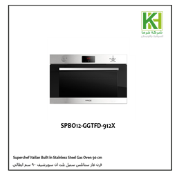 Show details for Superchef Italian 90 cm Built-in Gas Oven with Dual Fans  Stainless Steel Picture of Superchef Italian 90 cm Built-in Gas Oven with Dual Fans  Stainless Steel
