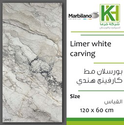 عرض تفاصيل بلاط بورسلان مط كارفنج 60×120 سم هندي بلاك ليمير وايت 
 صورة بلاط بورسلان مط كارفنج 60×120 سم هندي بلاك ليمير وايت