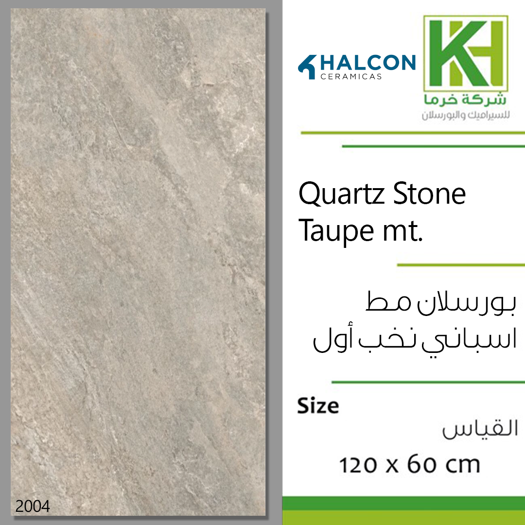 Picture of Spanish Porcelain Tile 120x60cm Quartz Stone Taupe mt.