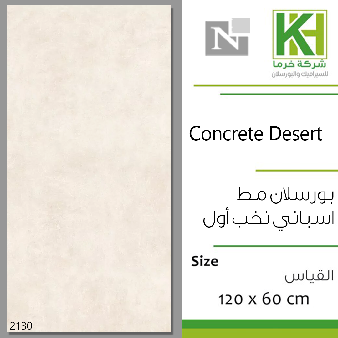 Picture of Spanish Porcelain Tile 120x60cm Concrete Desert