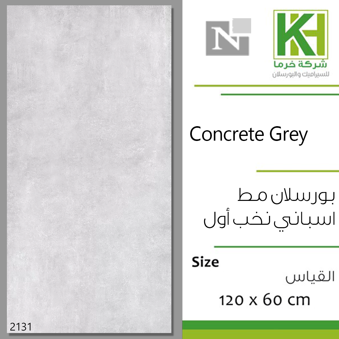 Picture of Spanish Porcelain Tile 120x60cm Concrete Grey