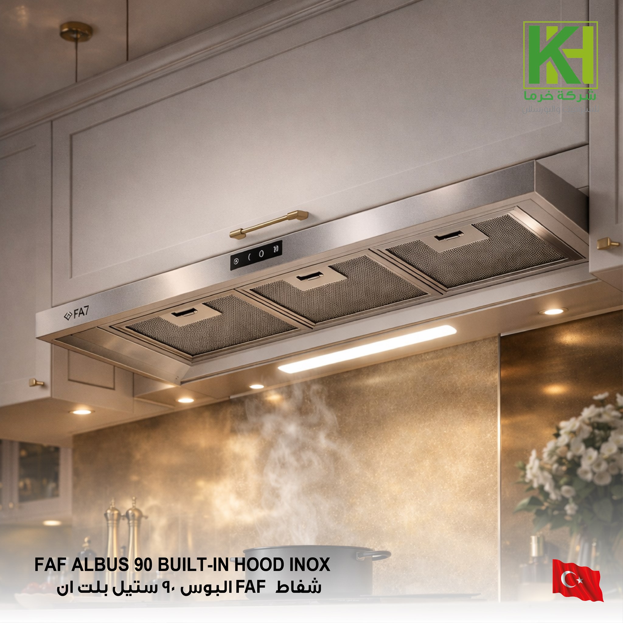 Picture of FAF ALBUS 90 BUILT-IN HOOD INOX