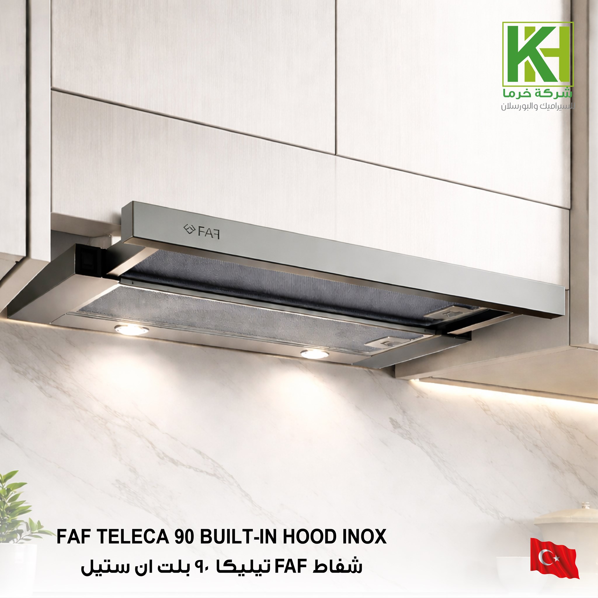 Picture of FAF TELECA 90 BUILT-IN HOOD INOX