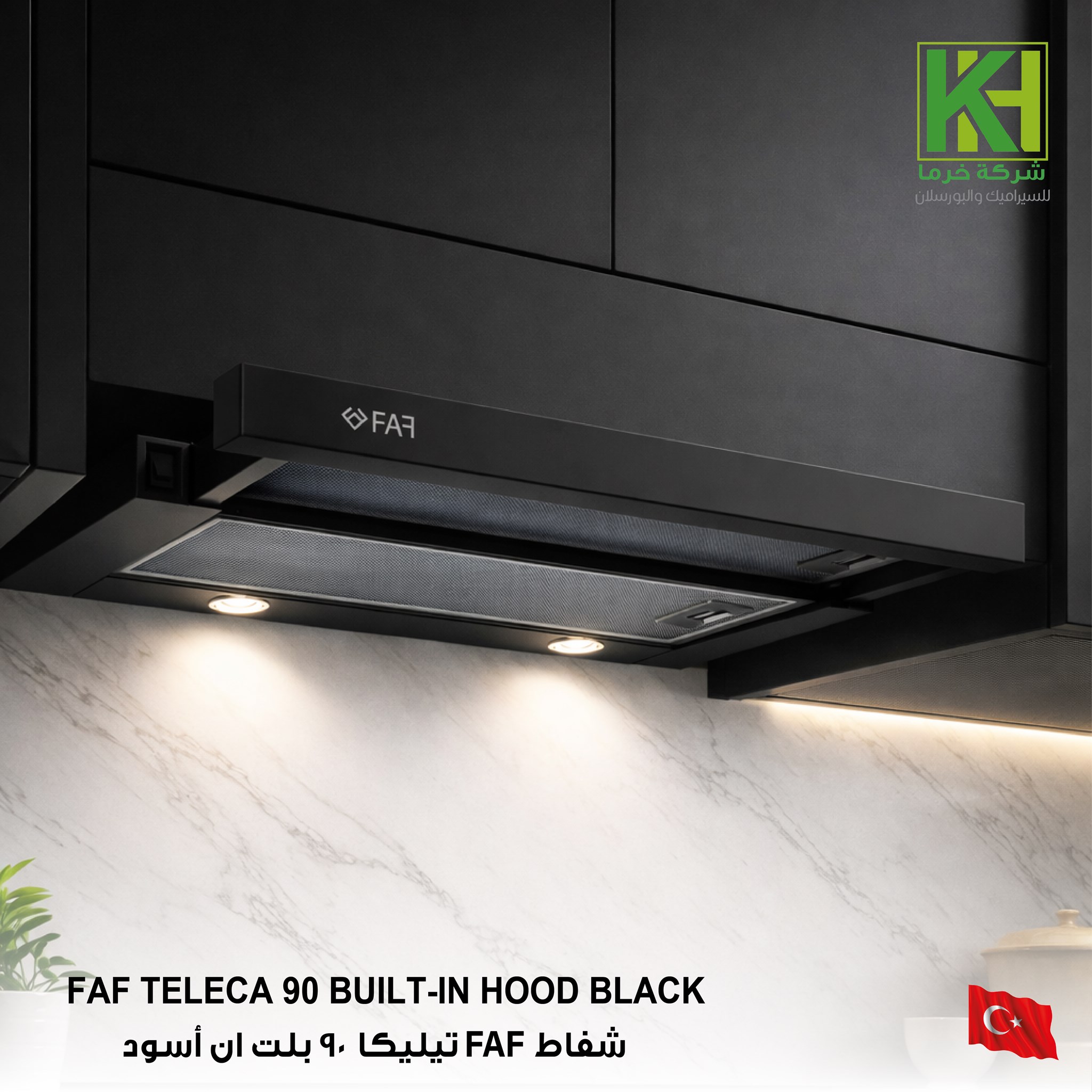 Picture of FAF TELECA 90 BUILT-IN HOOD BLACK